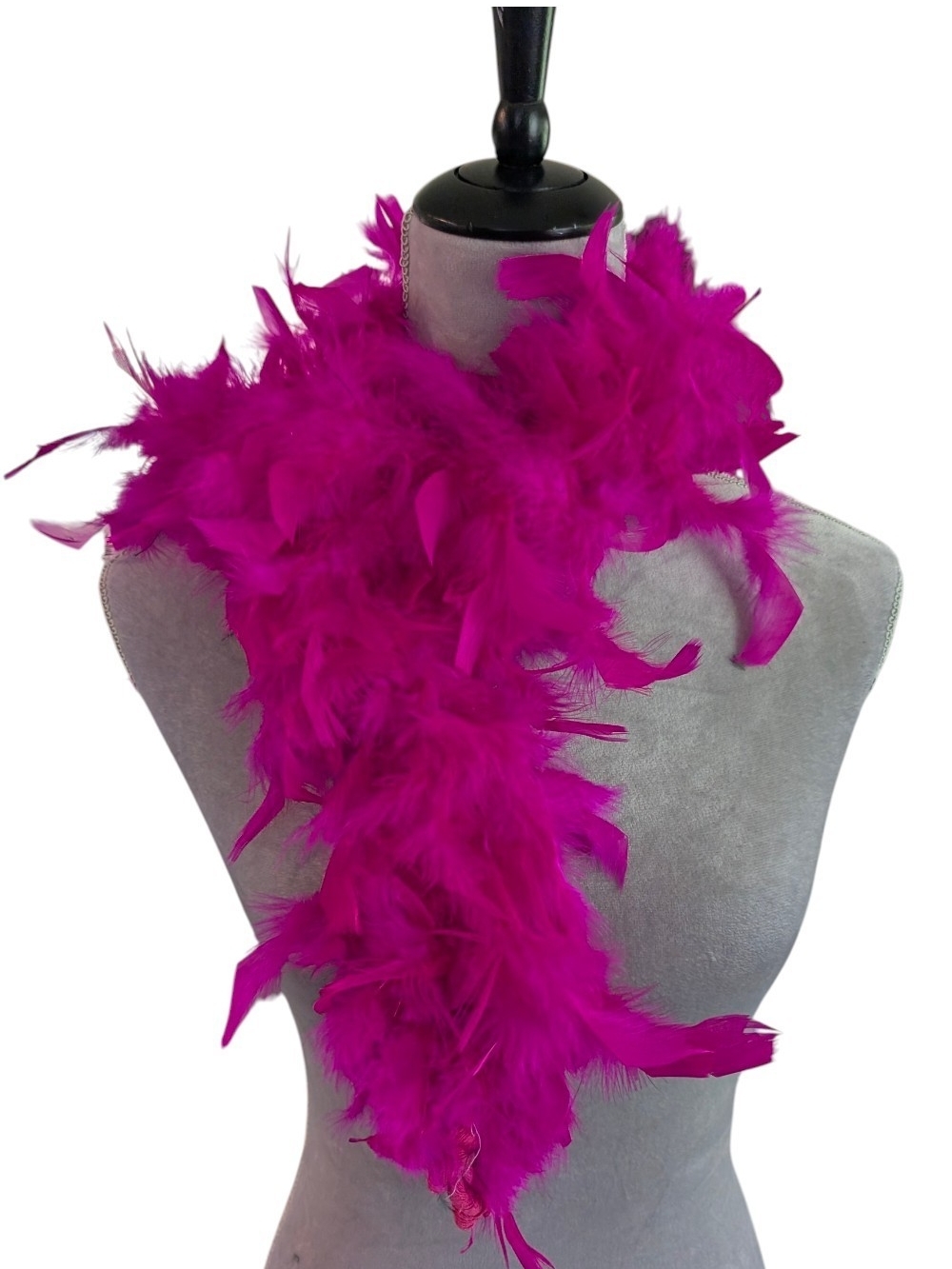 Fuchsia Feather Boa Scarf - Women Accessories